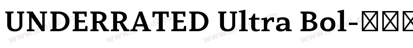 UNDERRATED Ultra Bol字体转换